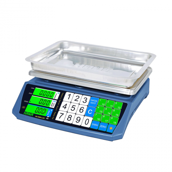 Hana HS-5500 30 kg Fiyat Hesaplamalı Terazi – Profesyonel ve Onaylı Tartım Çözümü