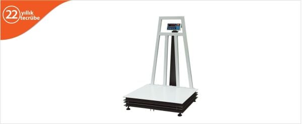 TEM 120x120 cm 1500 Kg 500 Gr Hassasiyetli Çelik Elektronik Baskül – Darbelere Dayanıklı Elektromekanik Yapı