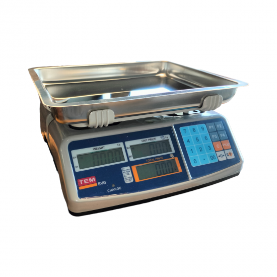 TEM EVG 30 Kg. 5/10 Gr. Fiyat Hesaplamalı Terazi