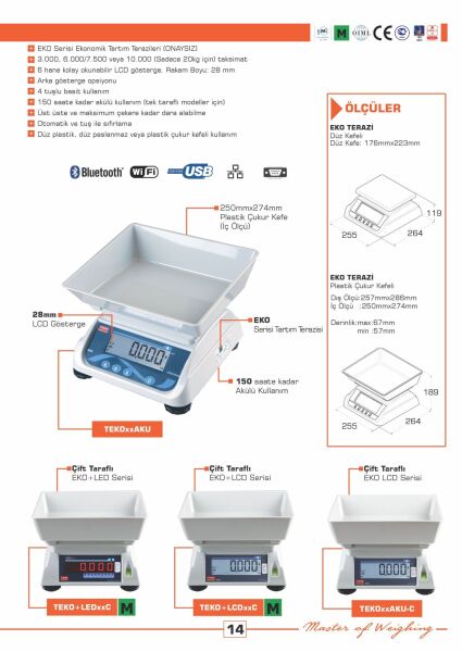 Tem Eko 20 Kg Terazi